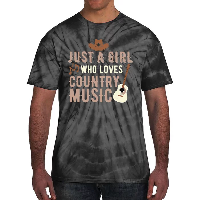 Just A Girl Who Loves Country Music Tie-Dye T-Shirt