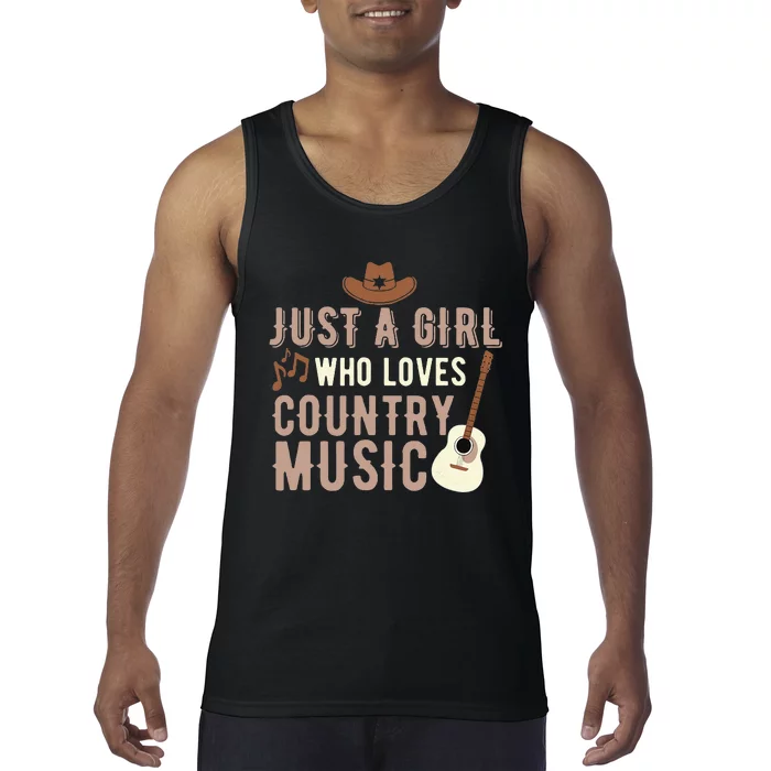 Just A Girl Who Loves Country Music Tank Top