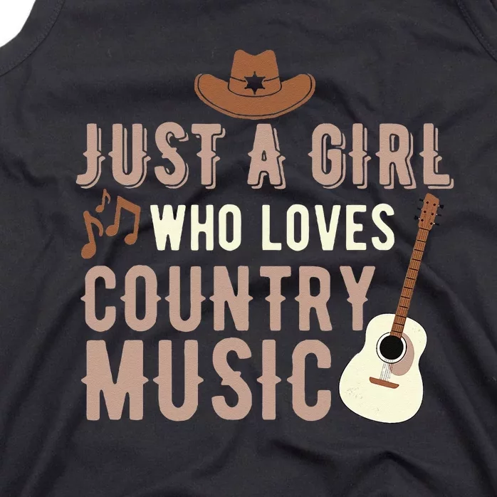 Just A Girl Who Loves Country Music Tank Top