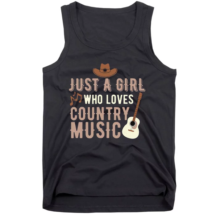 Just A Girl Who Loves Country Music Tank Top