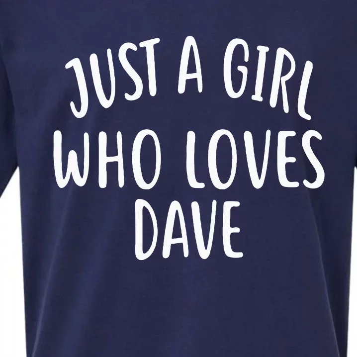 Just A Girl Who Loves DAVE Cute DAVE Sueded Cloud Jersey T-Shirt