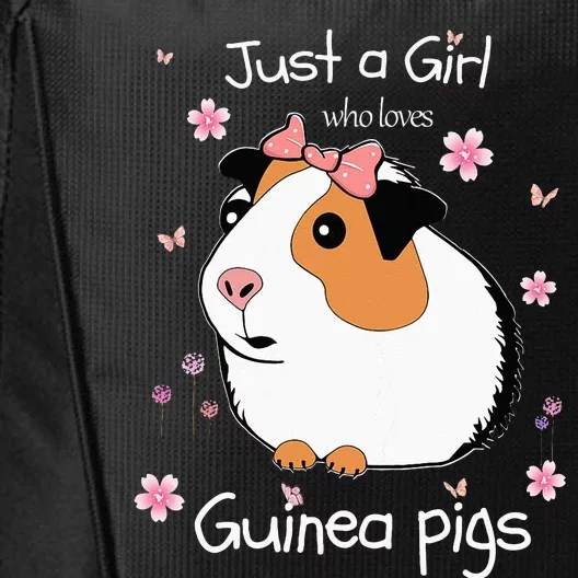 Just A Girl Who Loves Guinea Pigs Cute Pets Lover Gift City Backpack