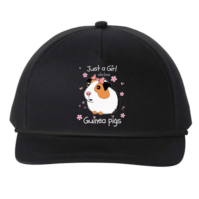 Just A Girl Who Loves Guinea Pigs Cute Pets Lover Gift Snapback Five-Panel Rope Hat