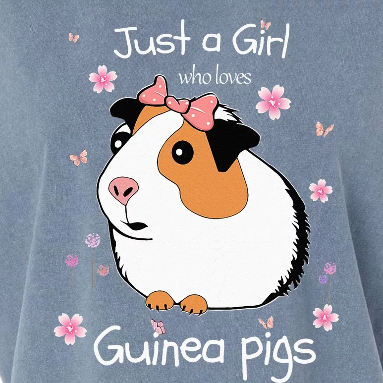 Just A Girl Who Loves Guinea Pigs Cute Pets Lover Gift Garment-Dyed Women's Muscle Tee