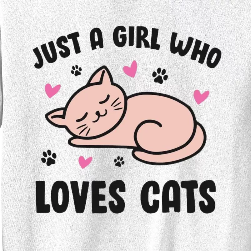 Just A Girl Who Loves Cats Sweatshirt