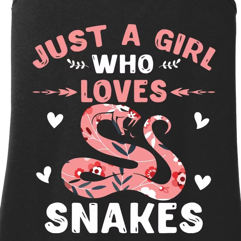 Just A Girl Who Loves Snakes Animal Snake Lover Ladies Essential Tank