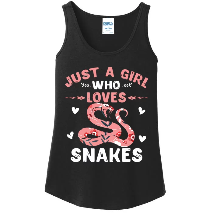 Just A Girl Who Loves Snakes Animal Snake Lover Ladies Essential Tank