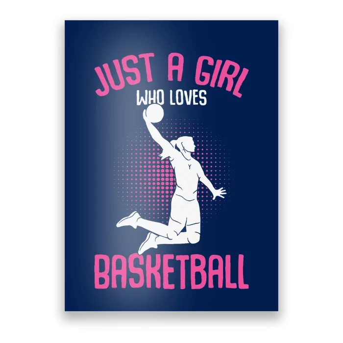 Just A Girl Who Loves Basketball Poster