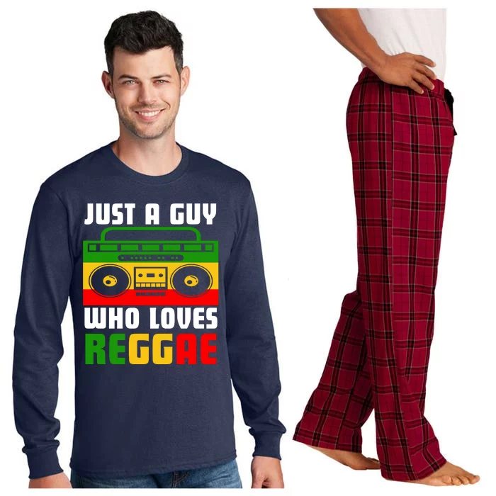 Just A Guy Who Loves Reggae Long Sleeve Pajama Set