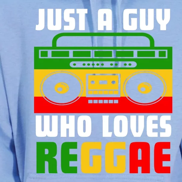 Just A Guy Who Loves Reggae Unisex Surf Hoodie