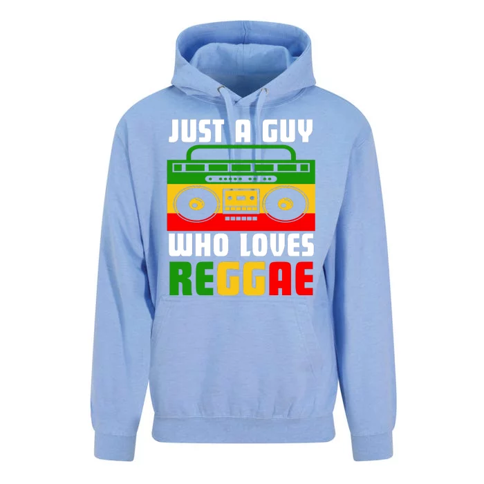 Just A Guy Who Loves Reggae Unisex Surf Hoodie