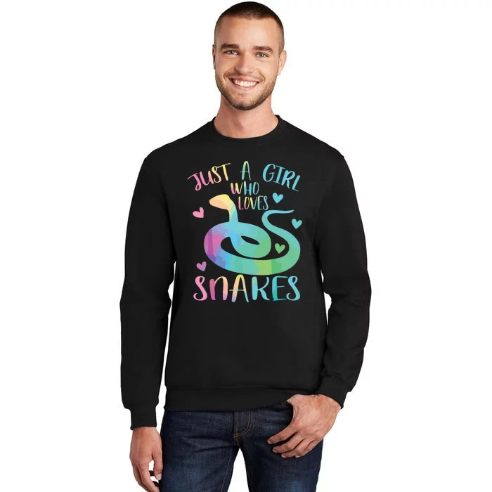 Just A Girl Who Loves Snakes Cute Snake Themed Lover Girl Sweatshirt