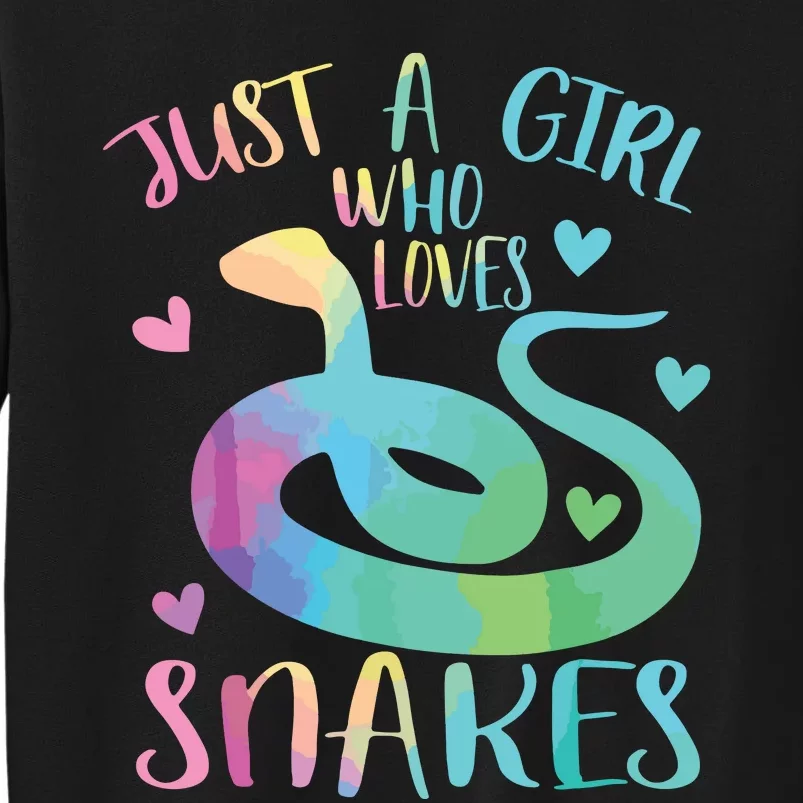 Just A Girl Who Loves Snakes Cute Snake Themed Lover Girl Sweatshirt