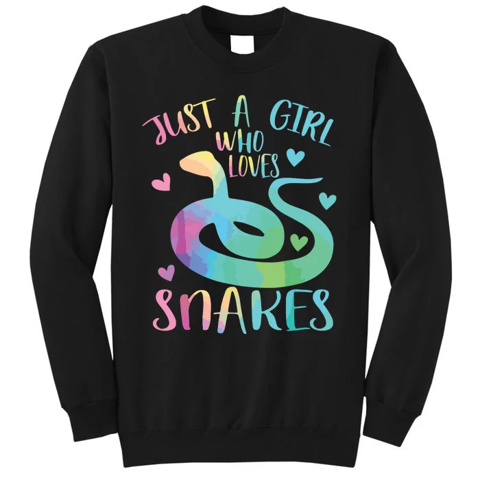 Just A Girl Who Loves Snakes Cute Snake Themed Lover Girl Sweatshirt