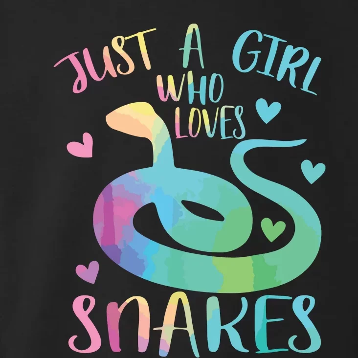 Just A Girl Who Loves Snakes Cute Snake Themed Lover Girl Toddler Hoodie