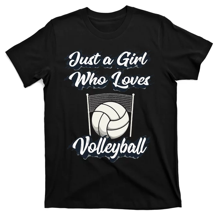 Just A Girl Who Love Volleyball Cute Gift Teen & Women T-Shirt