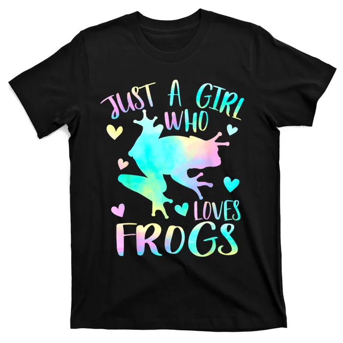 Just A Girl Who Loves Frogs Cute Frog Lover Teen Girls T-Shirt