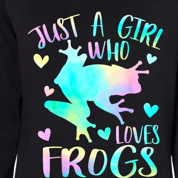 Just A Girl Who Loves Frogs Cute Frog Lover Teen Girls Womens California Wash Sweatshirt