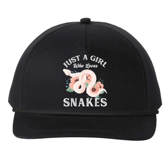 Just A Girl Who Loves Snakes Snapback Five-Panel Rope Hat