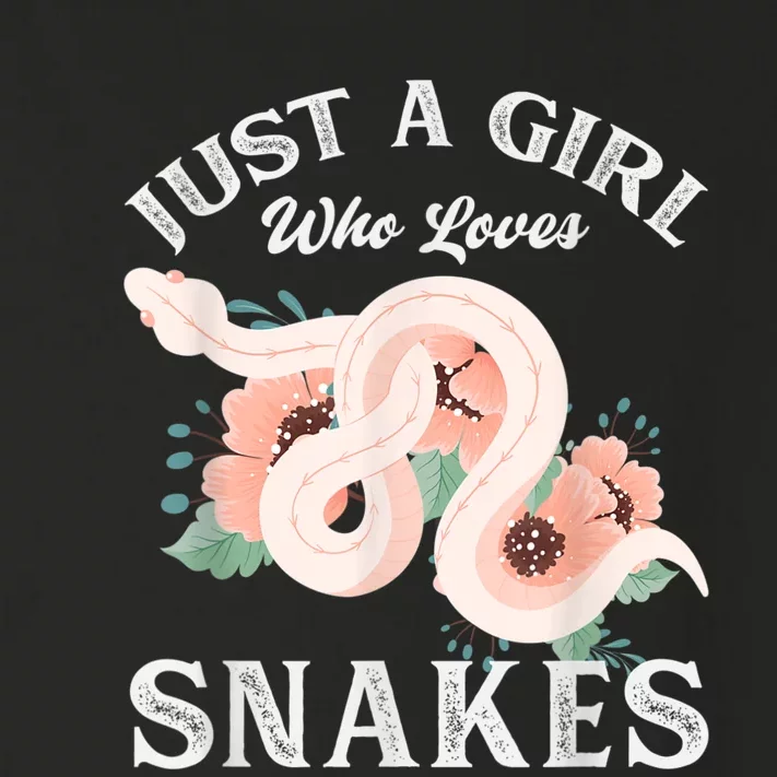 Just A Girl Who Loves Snakes Toddler Long Sleeve Shirt