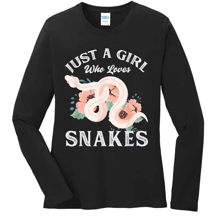 Just A Girl Who Loves Snakes Ladies Long Sleeve Shirt