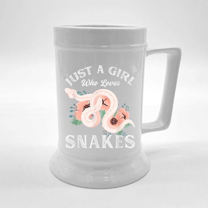 Just A Girl Who Loves Snakes Front & Back Beer Stein