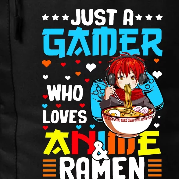 Just A Gamer Who Loves Anime And Ra Boy Daily Commute Backpack