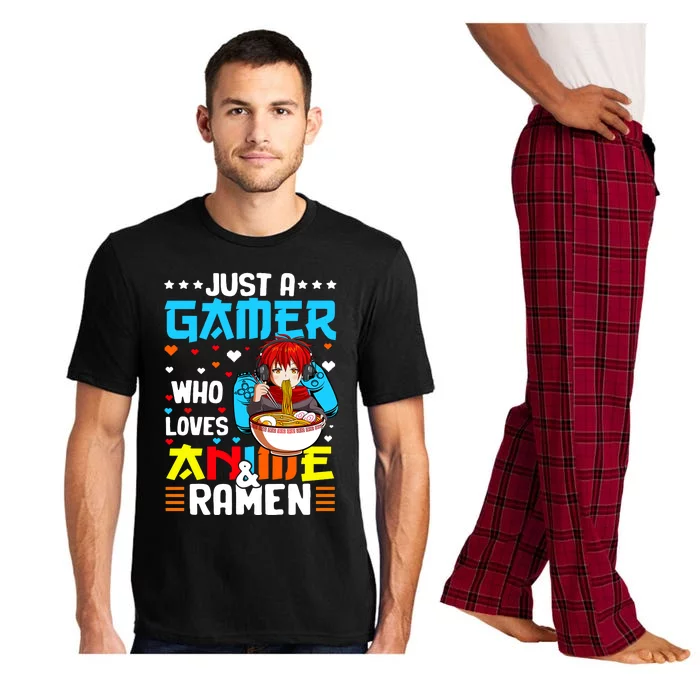 Just A Gamer Who Loves Anime And Ra Boy Pajama Set