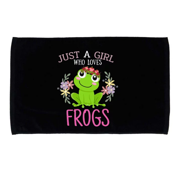 Just A Girl Who Loves Frogs Frogs Lover Microfiber Hand Towel