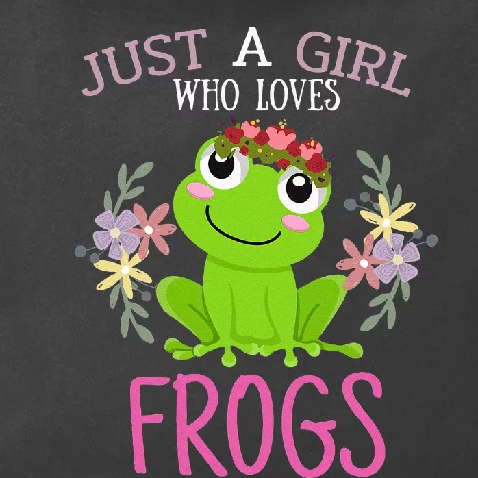 Just A Girl Who Loves Frogs Frogs Lover Zip Tote Bag