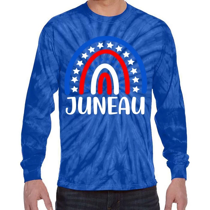 Juneau Alaska Great Gift I Love Juneau Alaska Usa Funny Gift Tie-Dye Long Sleeve Shirt