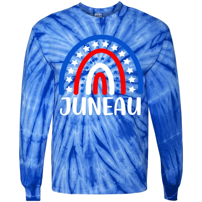 Juneau Alaska Great Gift I Love Juneau Alaska Usa Funny Gift Tie-Dye Long Sleeve Shirt