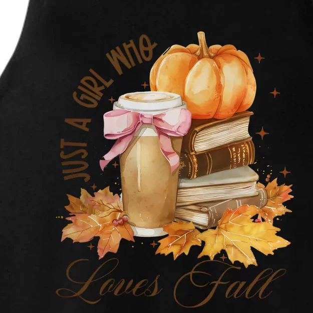 Just A Girl Who Loves Fall Ladies Tri-Blend Wicking Tank