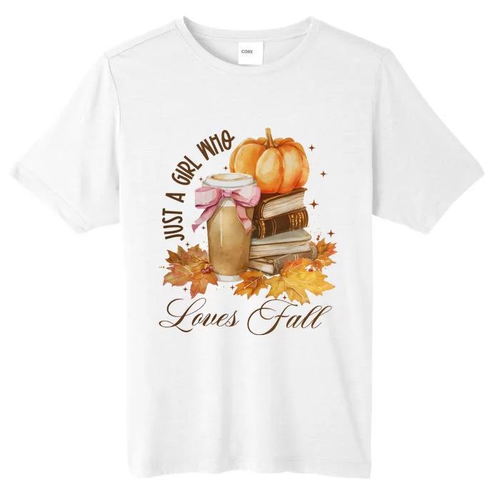 Just A Girl Who Loves Fall ChromaSoft Performance T-Shirt