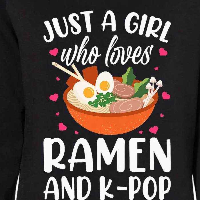 Just A Girl Who Loves Ra And Kpop Womens California Wash Sweatshirt