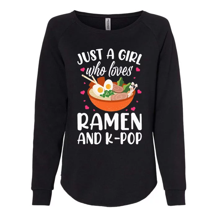 Just A Girl Who Loves Ra And Kpop Womens California Wash Sweatshirt