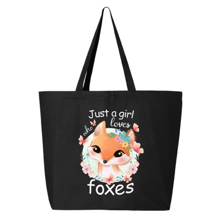 Just A Girl Who Loves Foxes Smiling Fox 25L Jumbo Tote