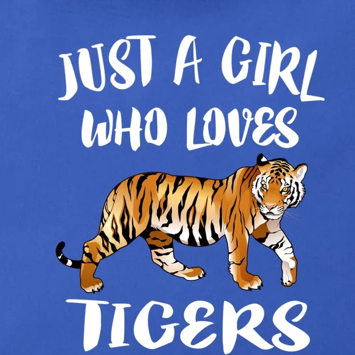 Just A Girl Who Loves Tigers Tiger Animal Lover Gift Zip Tote Bag