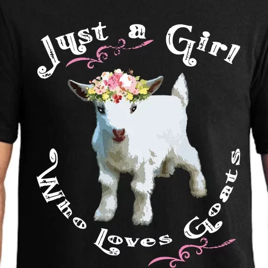 Just A Girl Who Loves Goats | Goat Farm Crazy Lady Gift Pajama Set