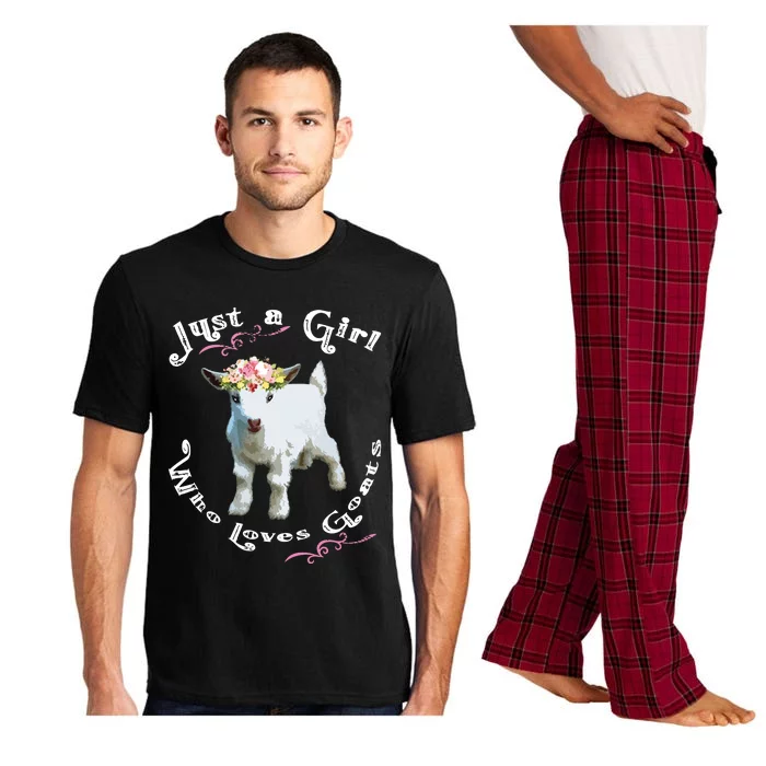 Just A Girl Who Loves Goats | Goat Farm Crazy Lady Gift Pajama Set