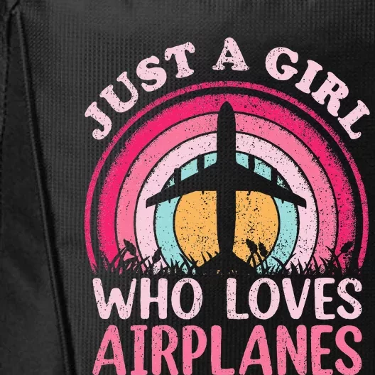 Just A Girl Who Loves Airplanes City Backpack