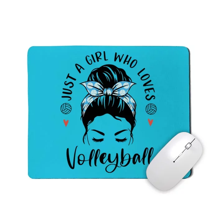 Just A Girl Who Loves Volleyball Gifts For Teen Girls Gift Mousepad