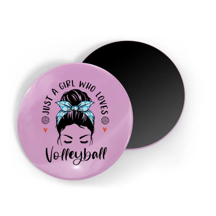 Just A Girl Who Loves Volleyball Gifts For Teen Girls Gift Magnet