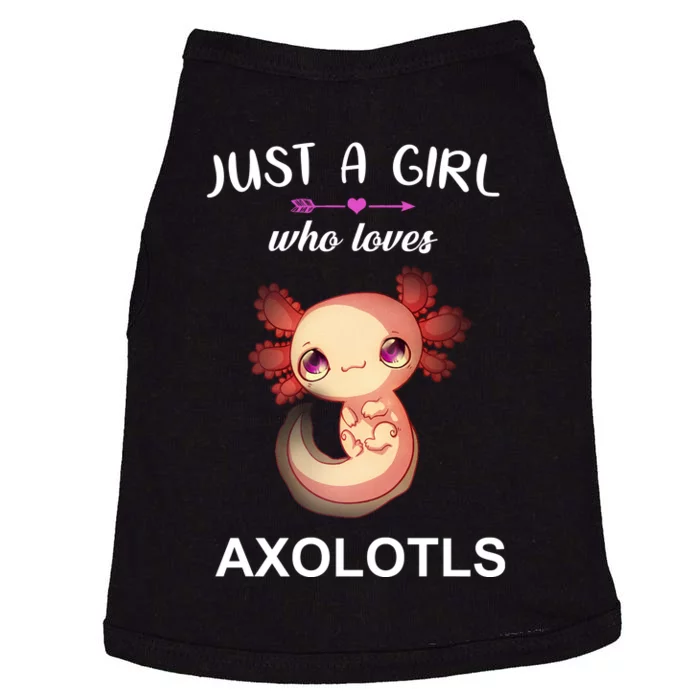 Just A Girl Who Loves Axolotls Doggie Tank