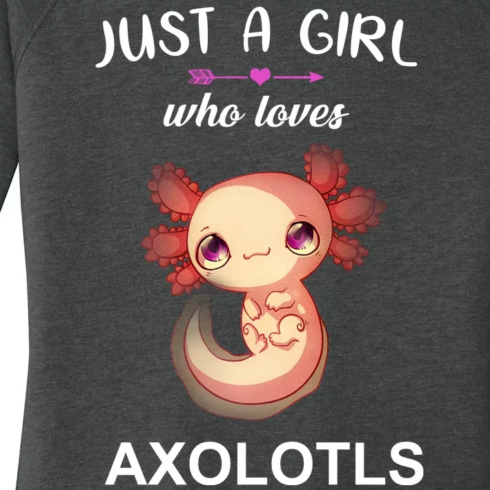 Just A Girl Who Loves Axolotls Women's Perfect Tri Tunic Long Sleeve Shirt