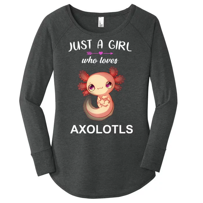 Just A Girl Who Loves Axolotls Women's Perfect Tri Tunic Long Sleeve Shirt