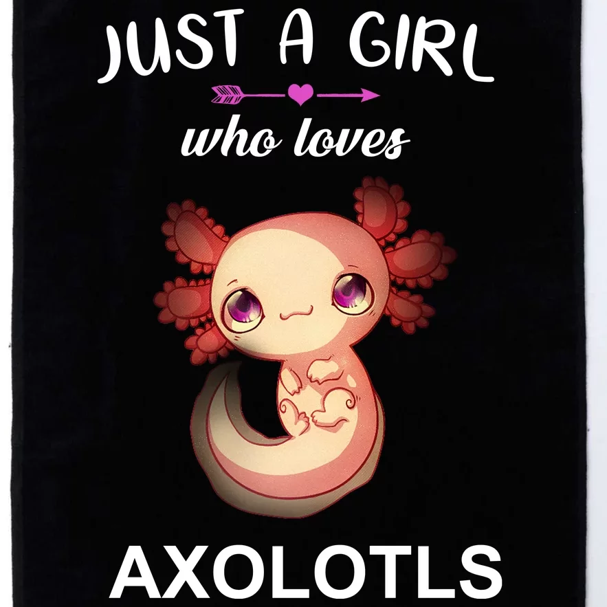 Just A Girl Who Loves Axolotls Platinum Collection Golf Towel