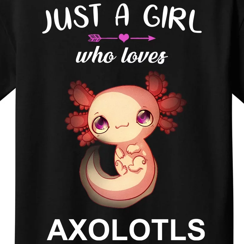 Just A Girl Who Loves Axolotls Kids T-Shirt