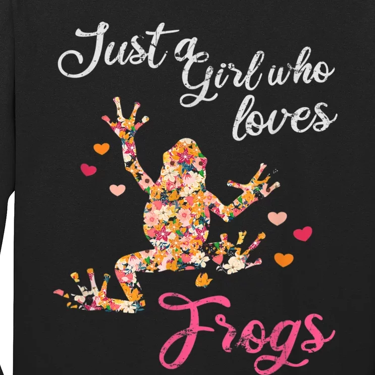 Just A Girl Who Loves Frogs Long Sleeve Shirt