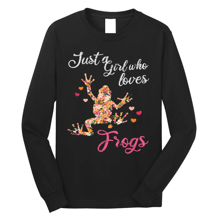 Just A Girl Who Loves Frogs Long Sleeve Shirt